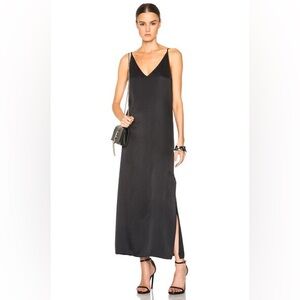 Black Silk Slip Dress